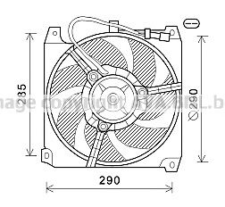 AVA QUALITY COOLING al7023 -  Вентилятор, охлаждение двигателя